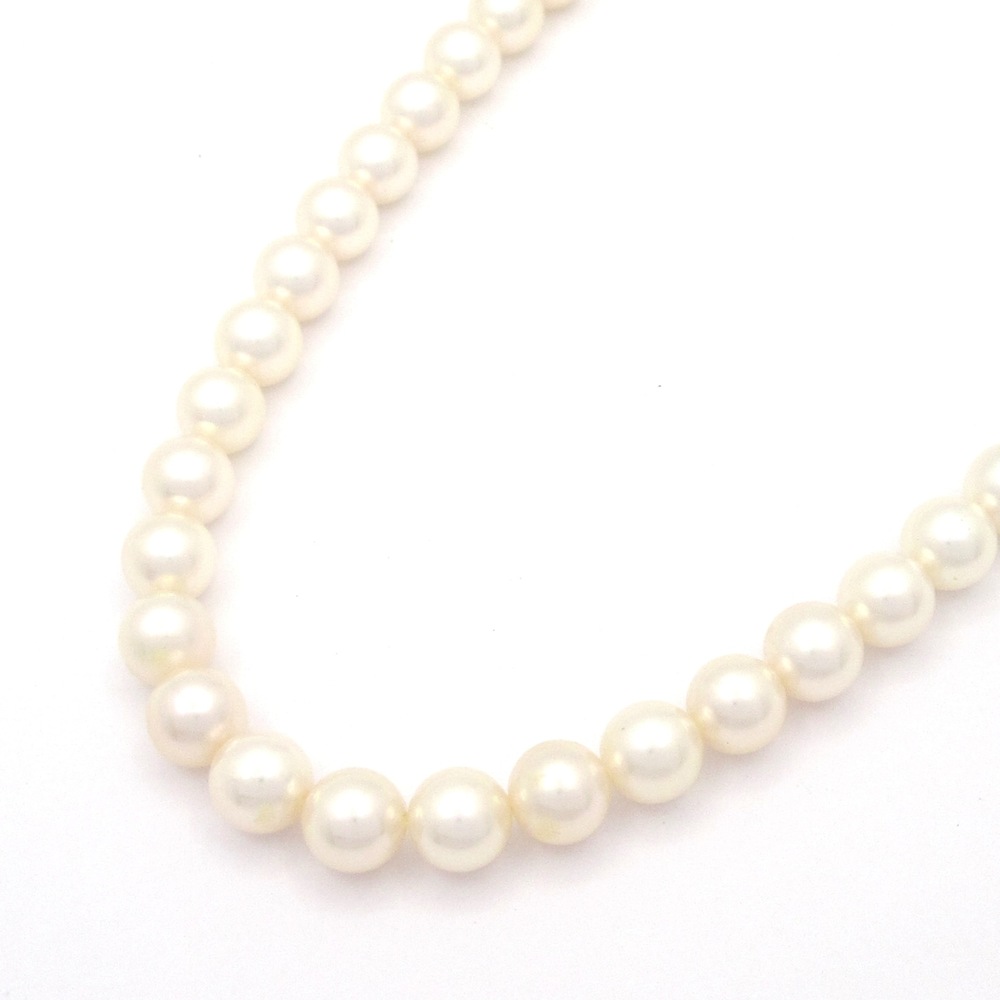 Mikimoto Necklace Cream Silver Pearl
